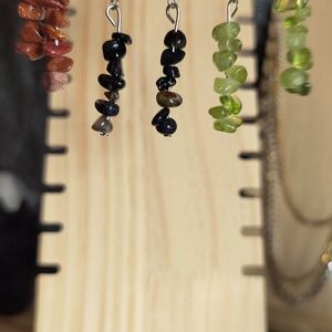 10 Pairs Elegant Natural Stone/Crystal Drop Earrings